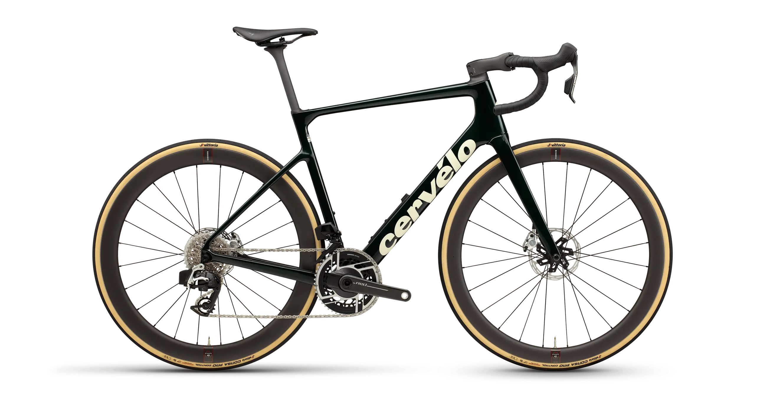 Cervelo Caledonia-5 Red AXS Emerald / Cream